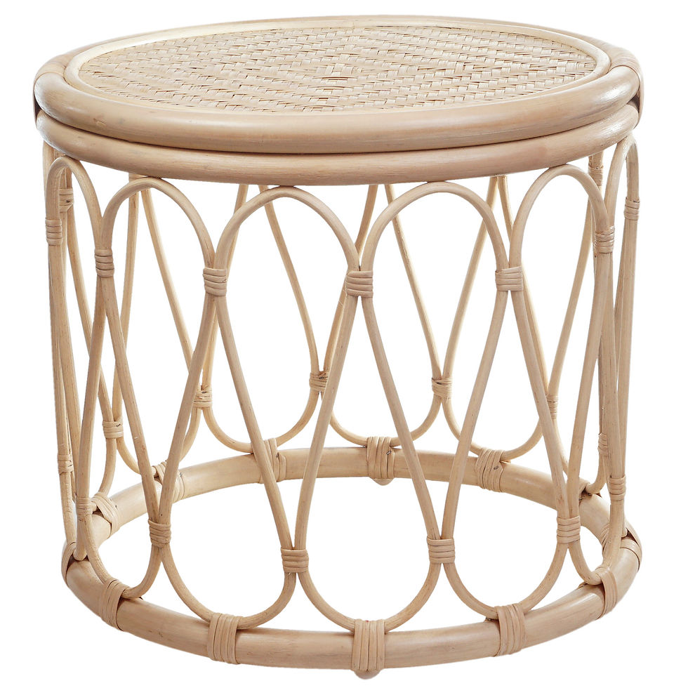 Cane side table