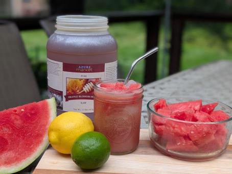 Watermelon Cucumber Lemonade in a Jar