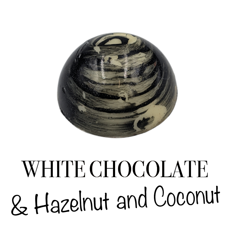 White Chocolate & Hazelnut and Coconut