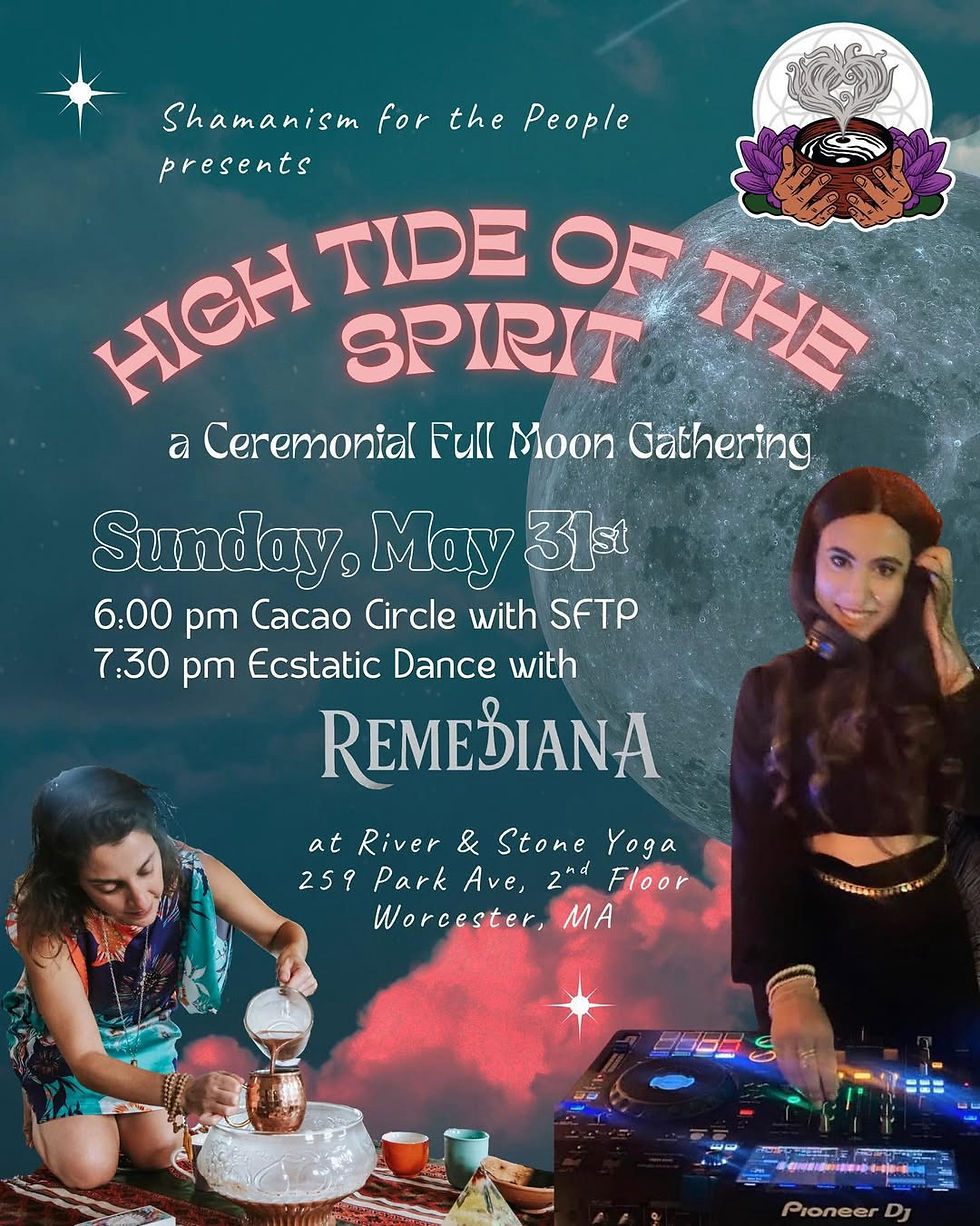 High Tide of the Spirit: Full Moon Cacao Ceremony & Ecstatic Dance