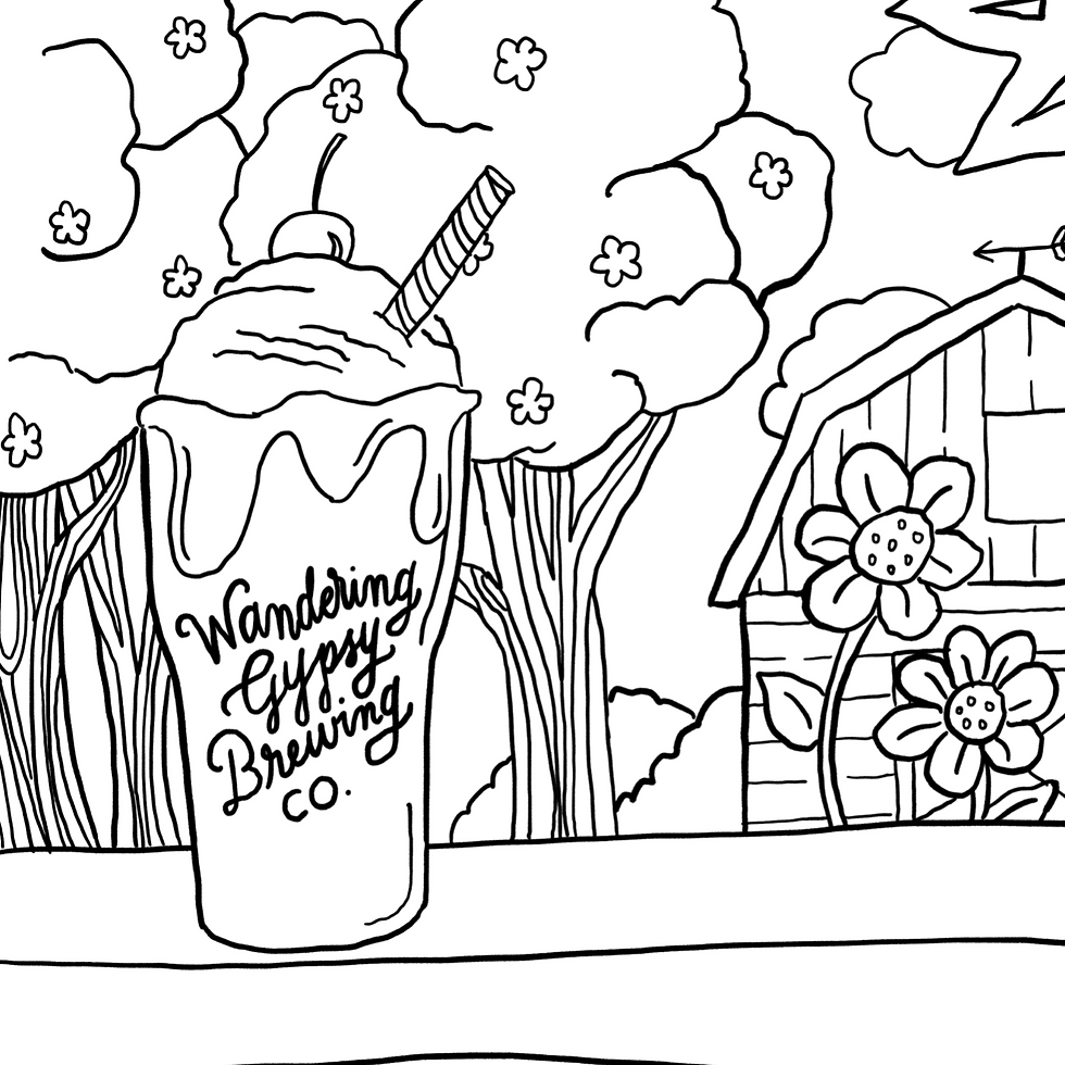 Cream Soda Coloring Page