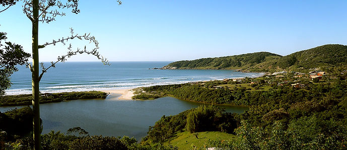 Vista panorâmica da Praia do Rosa/SC