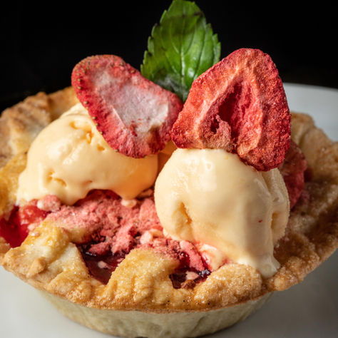 Tarta de manzana con queso menonita