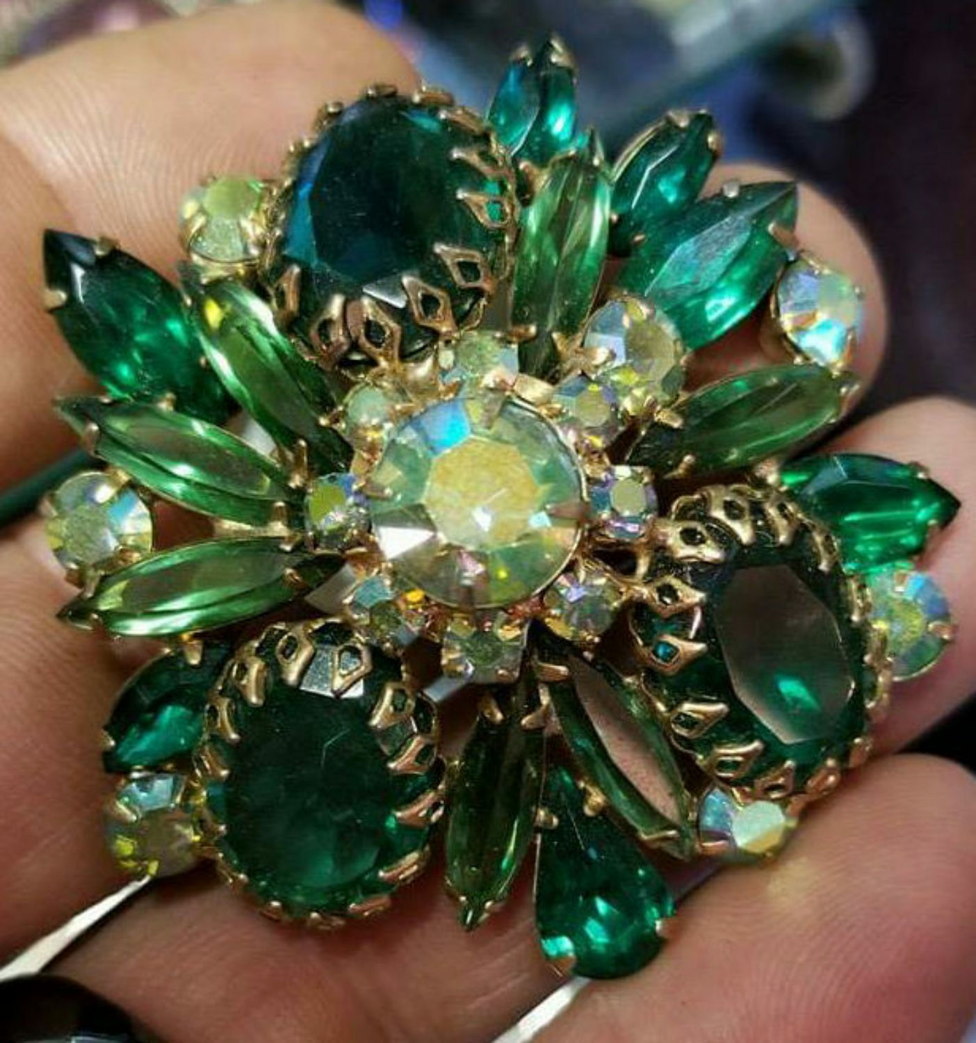 Designer Emerald Isle Brooch