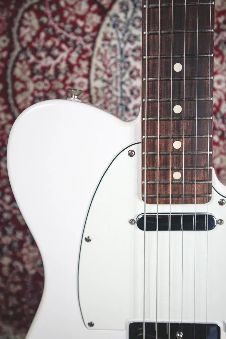 Thumbnail: Fender Player Telecaster in Polar White Neck pickup and lower fretboard