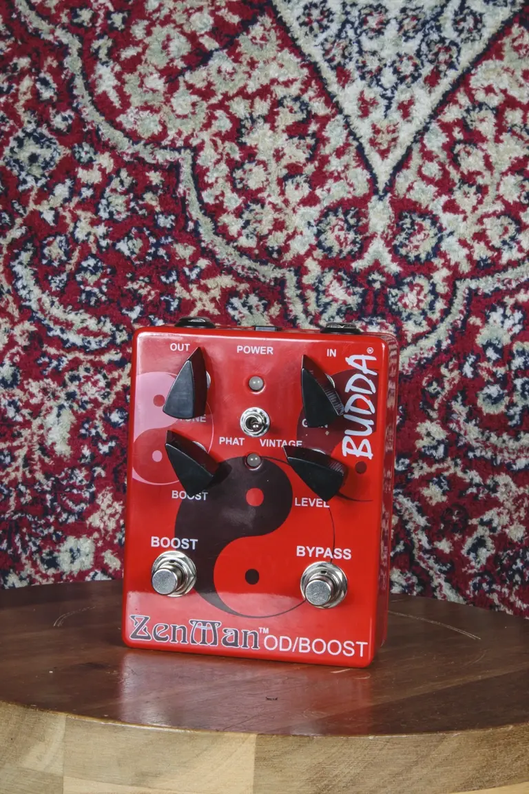 Front view Budda ZenMan OD/Boost Pedal