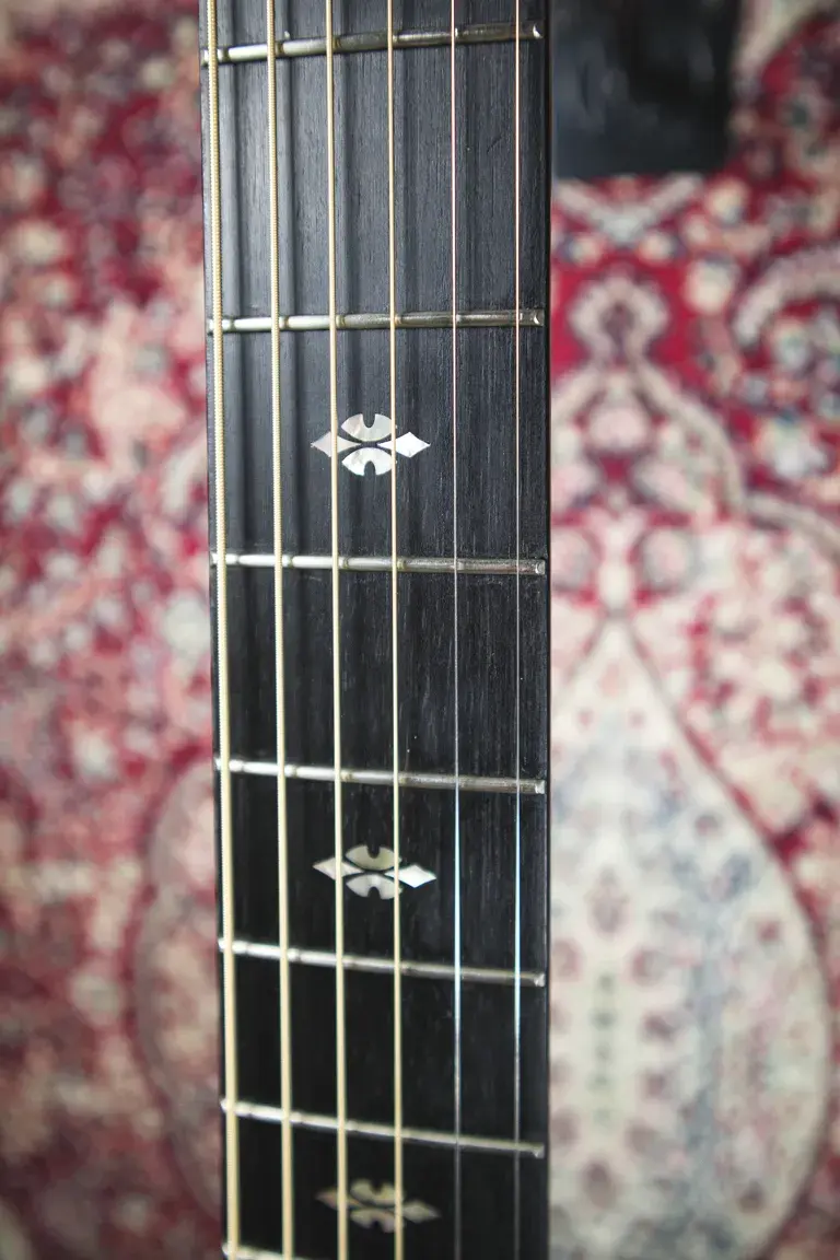 Thumbnail: Fretboard and inlays on Taylor 712CE 12 Fret
