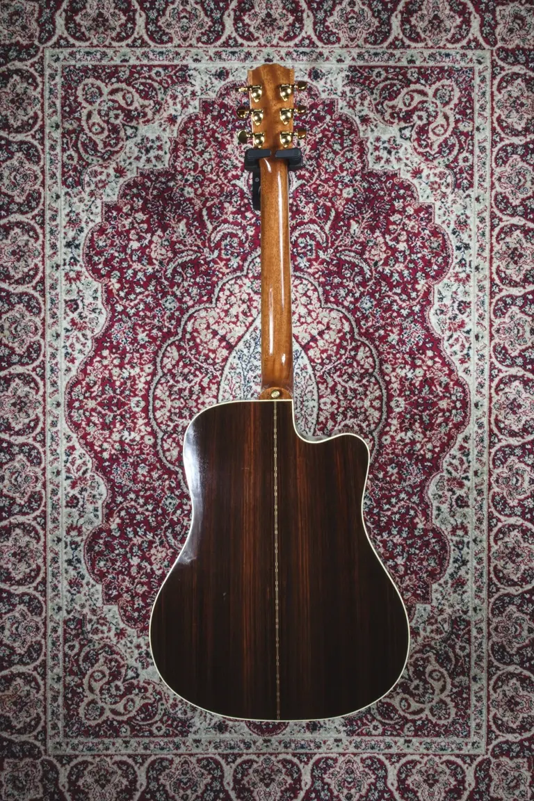 Thumbnail: Full rear view of left-handed Gibson Songwriter EC
