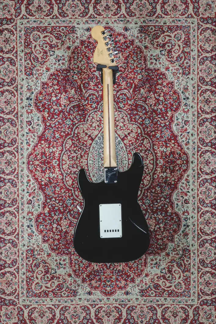 Thumbnail: Squier Affinity Stratocaster black rear view