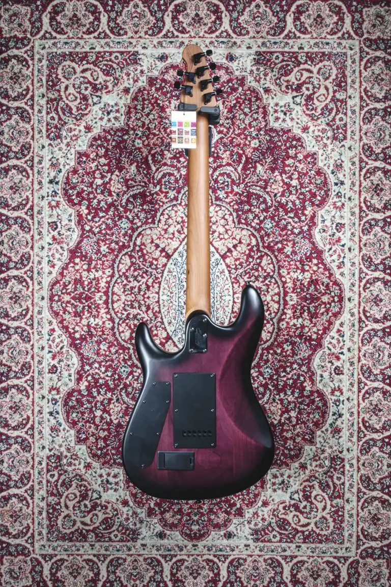 Rear view of Sterling by Music Man Jason Richardson Cutlass JR body