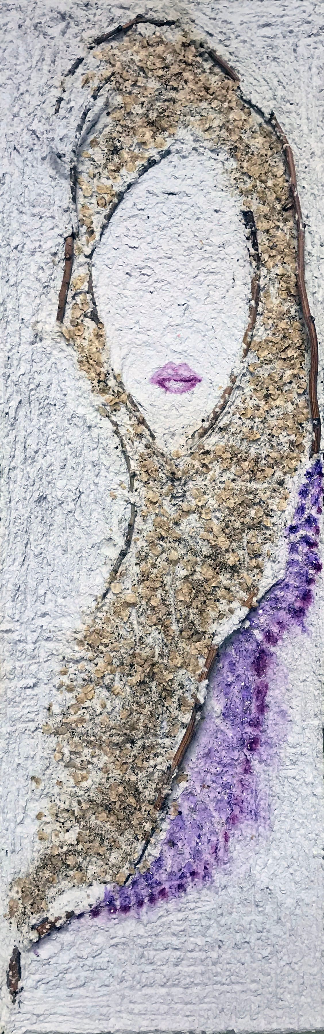 Tree Seed Fairy (original art) 14" x 42"