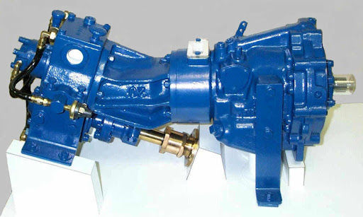 Studio product shot of a high-performance blue elastomeric Walter flexible shaft coupling assembly, designed for marine and industrial vibration damping and mis-alignment protection.