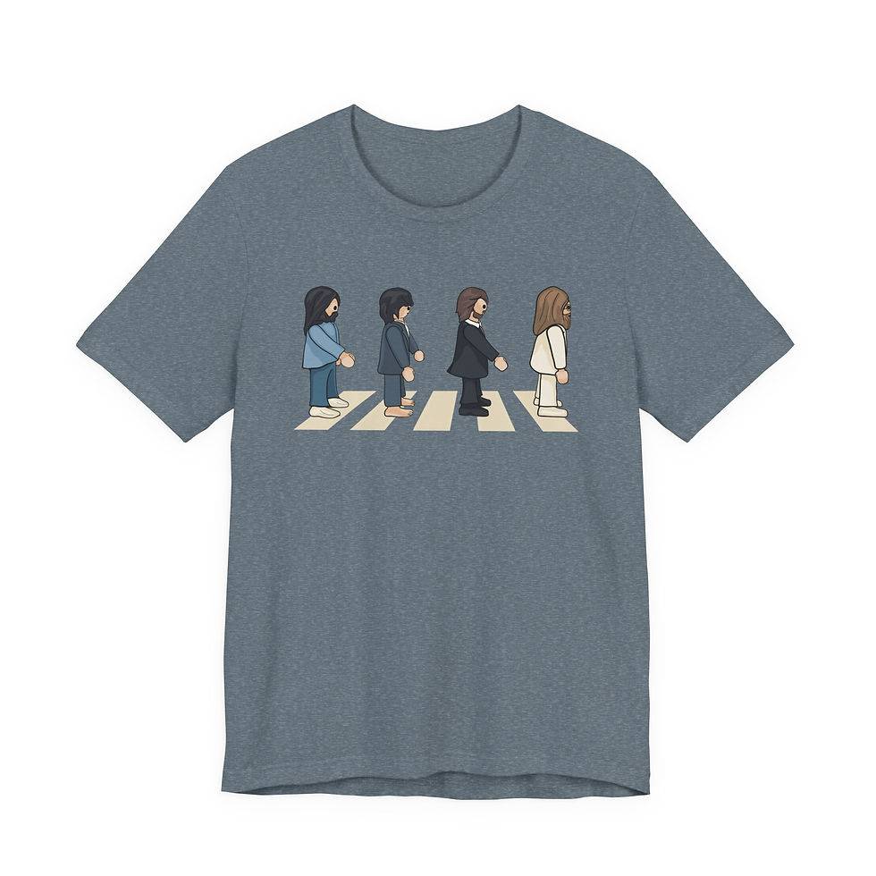 Thumbnail: Abby Road Fan Art Unisex Tee, Funny Retro Graphic T-Shirt