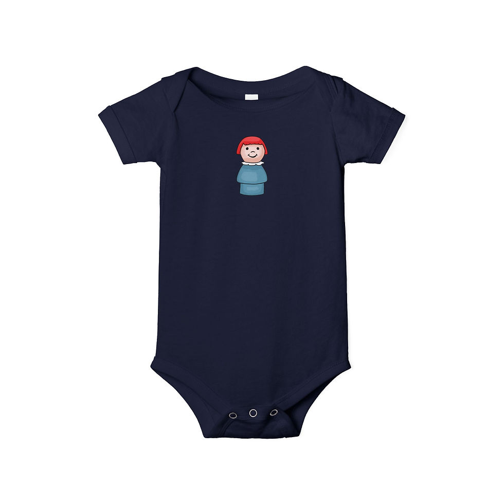 Thumbnail: Little Redhead Girl Infant Jersey One Piece - Baby Bodysuit Newborn Gift, Shower