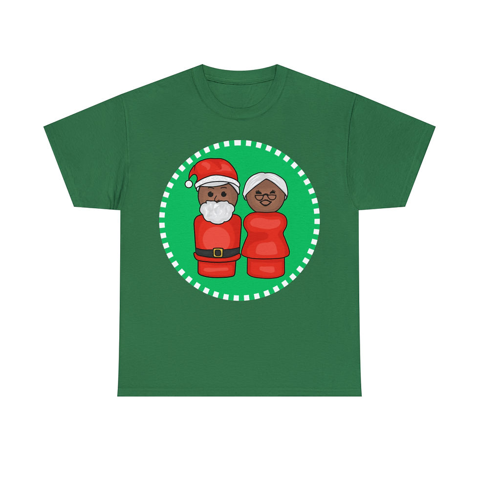 Thumbnail: Little Santa Is My Boyfriend Unisex Heavy Cotton Tee
