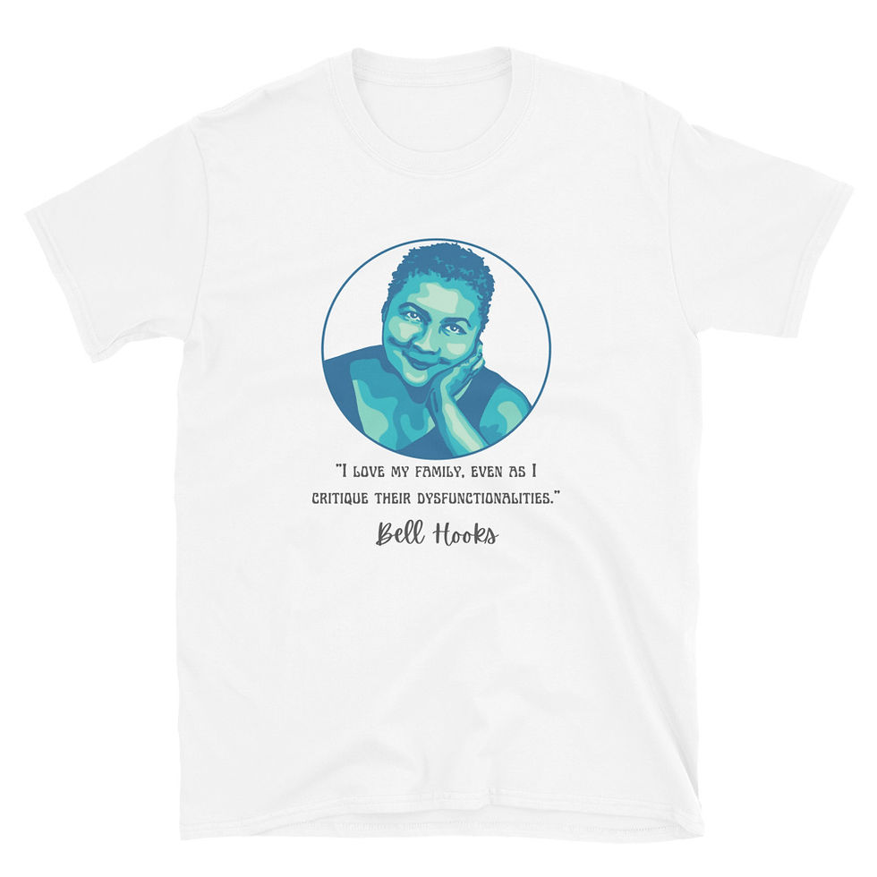 Thumbnail: Bell Hooks Portrait and Quote Short-Sleeve Unisex T-Shirt