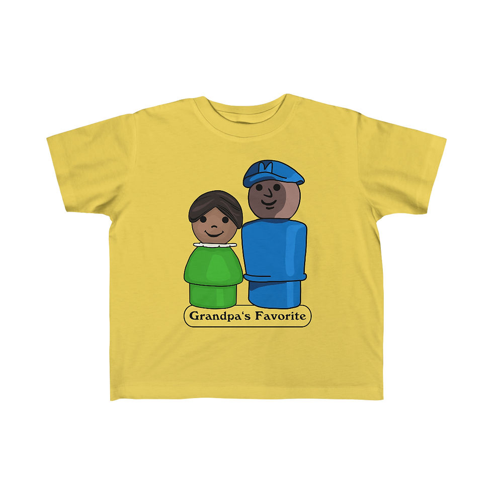 Thumbnail: Little People Grandpa's Favorite Toddler's Fine Jersey Tee