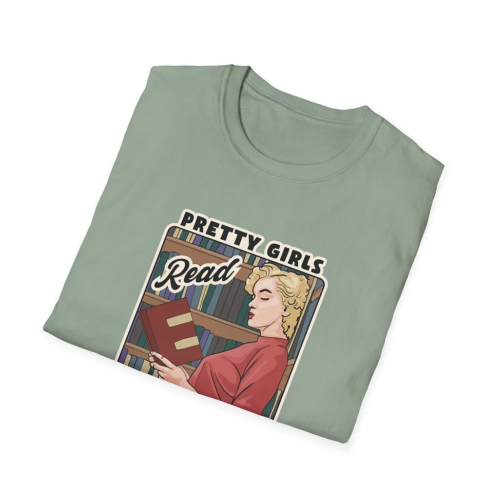 Thumbnail: Pretty Girls Read Banned Books Funny Retro Tee, T-Shirt 