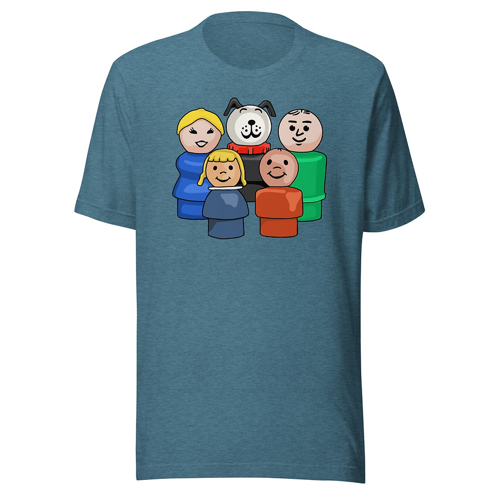 Thumbnail: Little People Family Unisex t-shirt