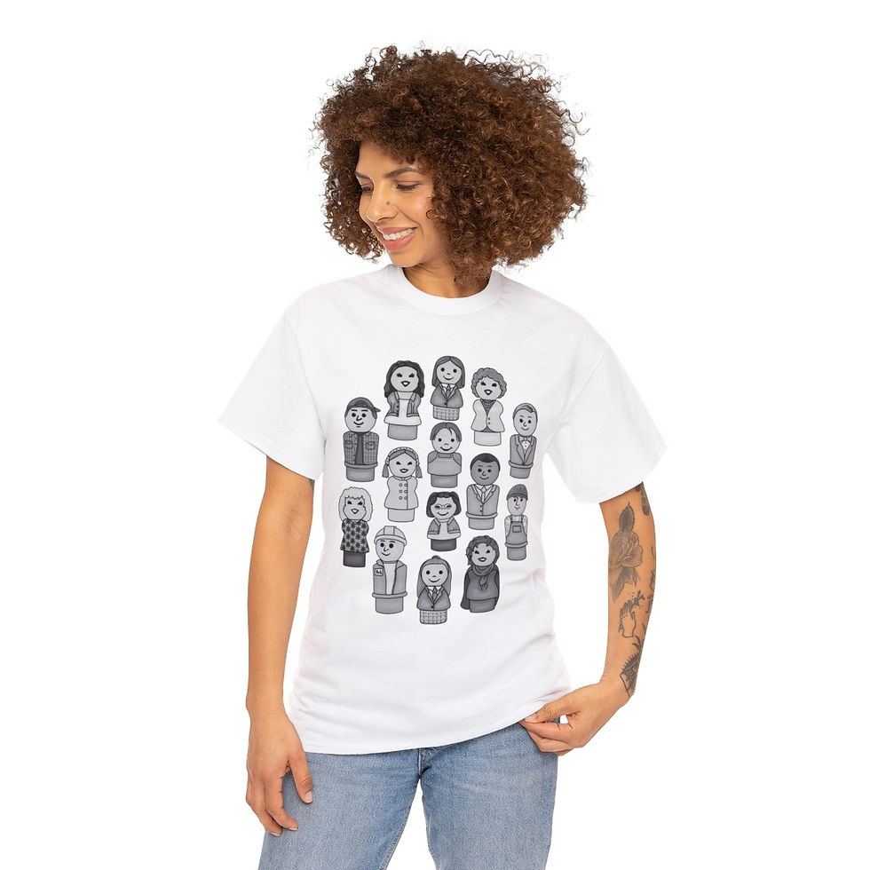Thumbnail: Stars Hollow Inhabitants - Unisex Heavy Cotton Tee