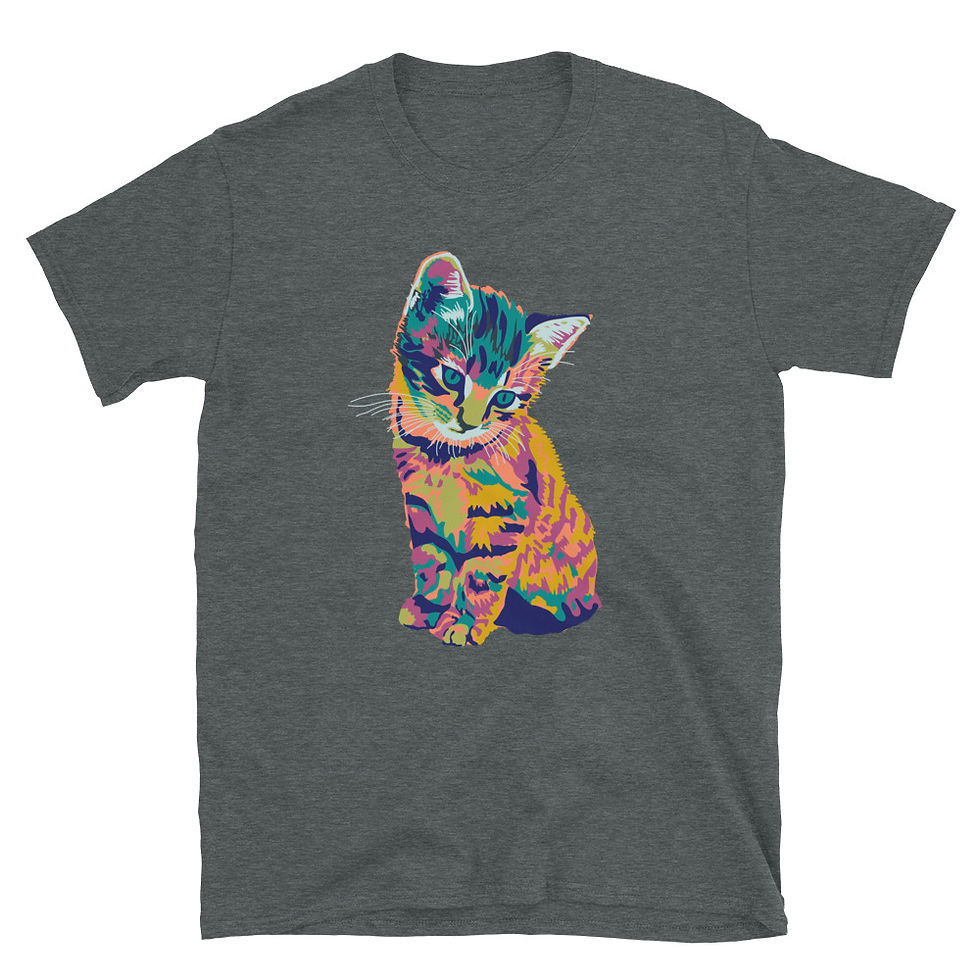 Thumbnail: Colorful Cat - Short-Sleeve Unisex T-Shirt
