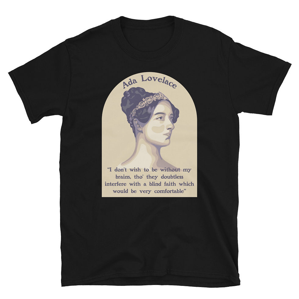 Thumbnail: Ada Lovelace Portrait and Quote Short-Sleeve Unisex T-Shirt
