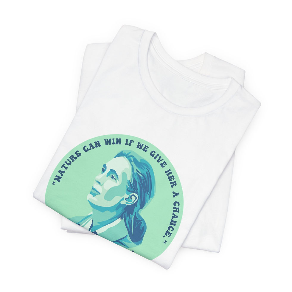 Thumbnail: Copy of Jane Goodall Portrait and Quote Tee Conservation T-Shirt