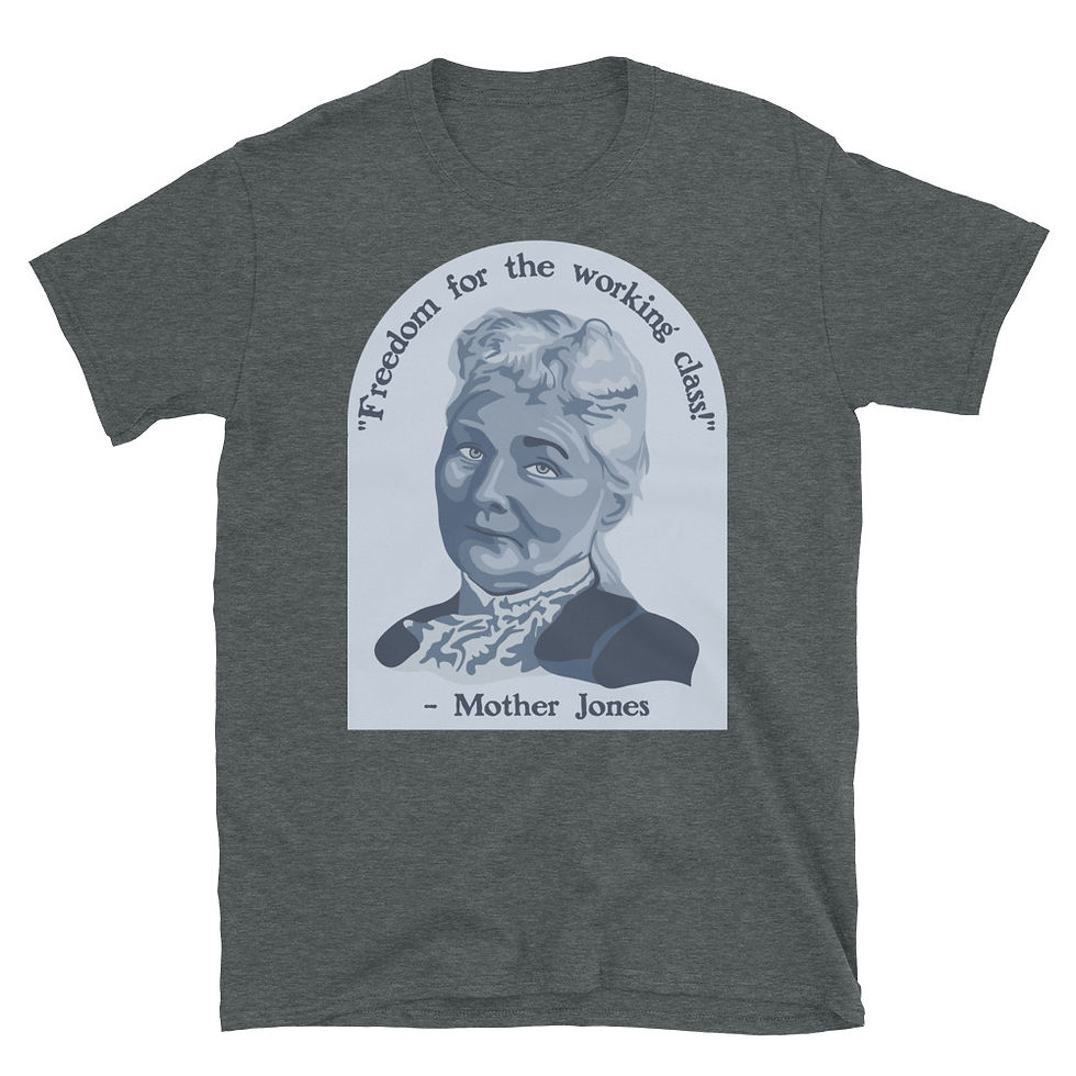 Thumbnail: Mother Jones Portrait and Quote Short-Sleeve Unisex T-Shirt