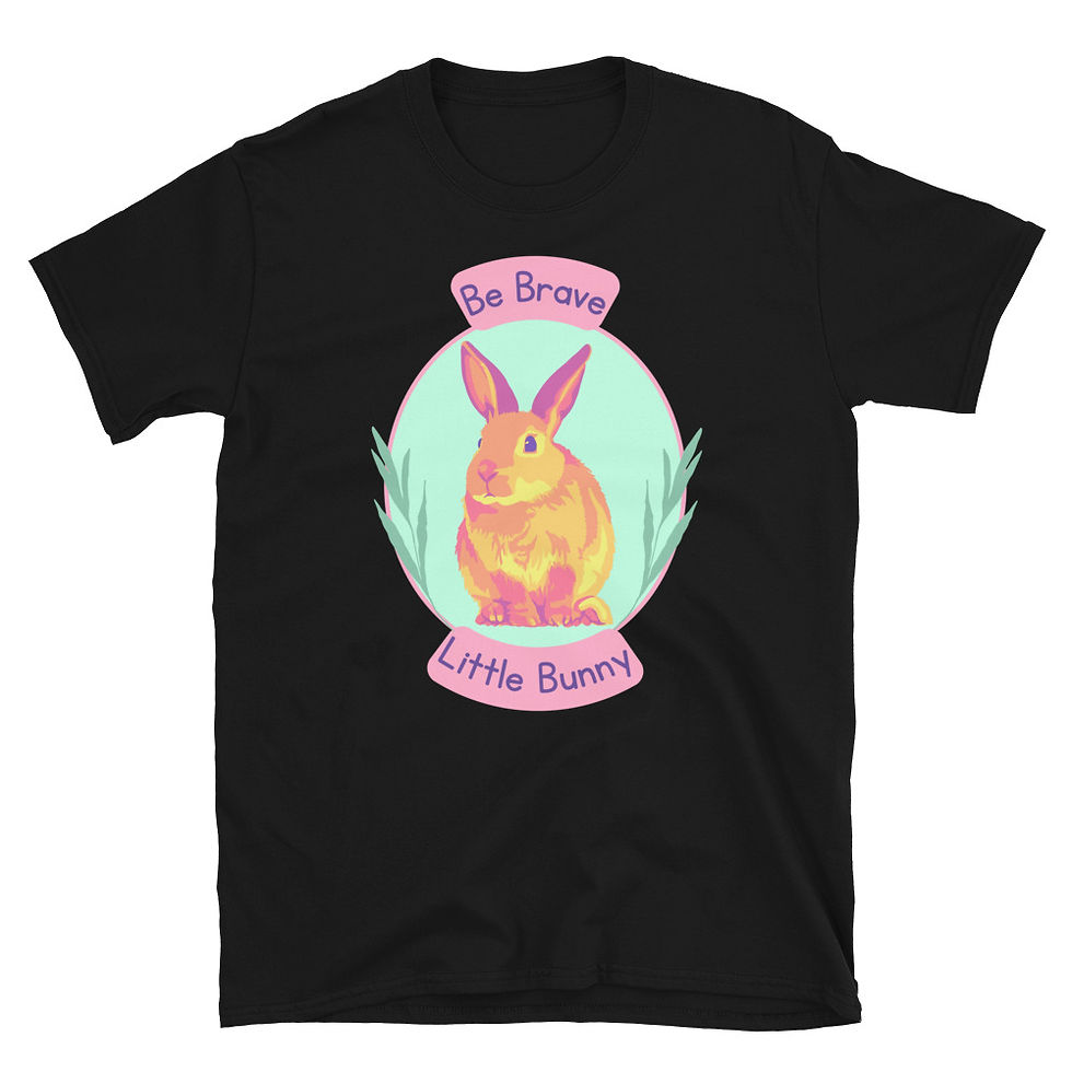 Thumbnail: Be Brave Little Bunny Short-Sleeve Unisex T-Shirt