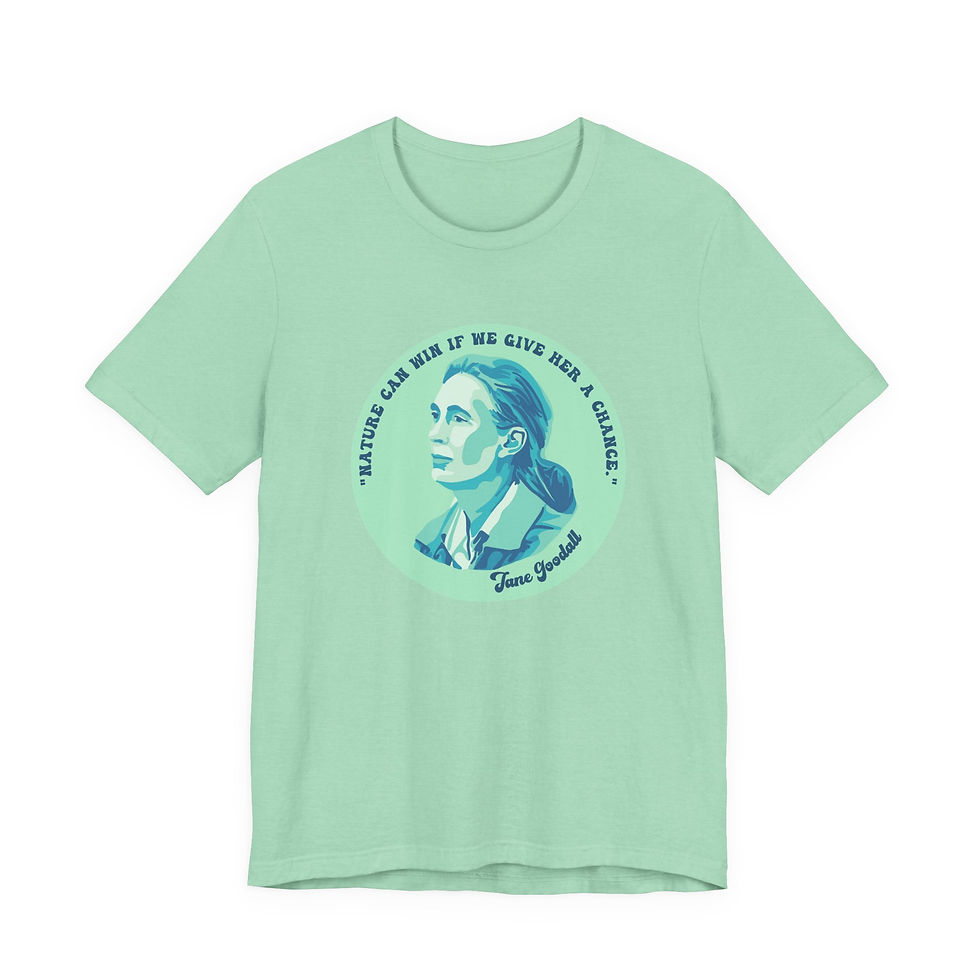 Thumbnail: Copy of Jane Goodall Portrait and Quote Tee Conservation T-Shirt