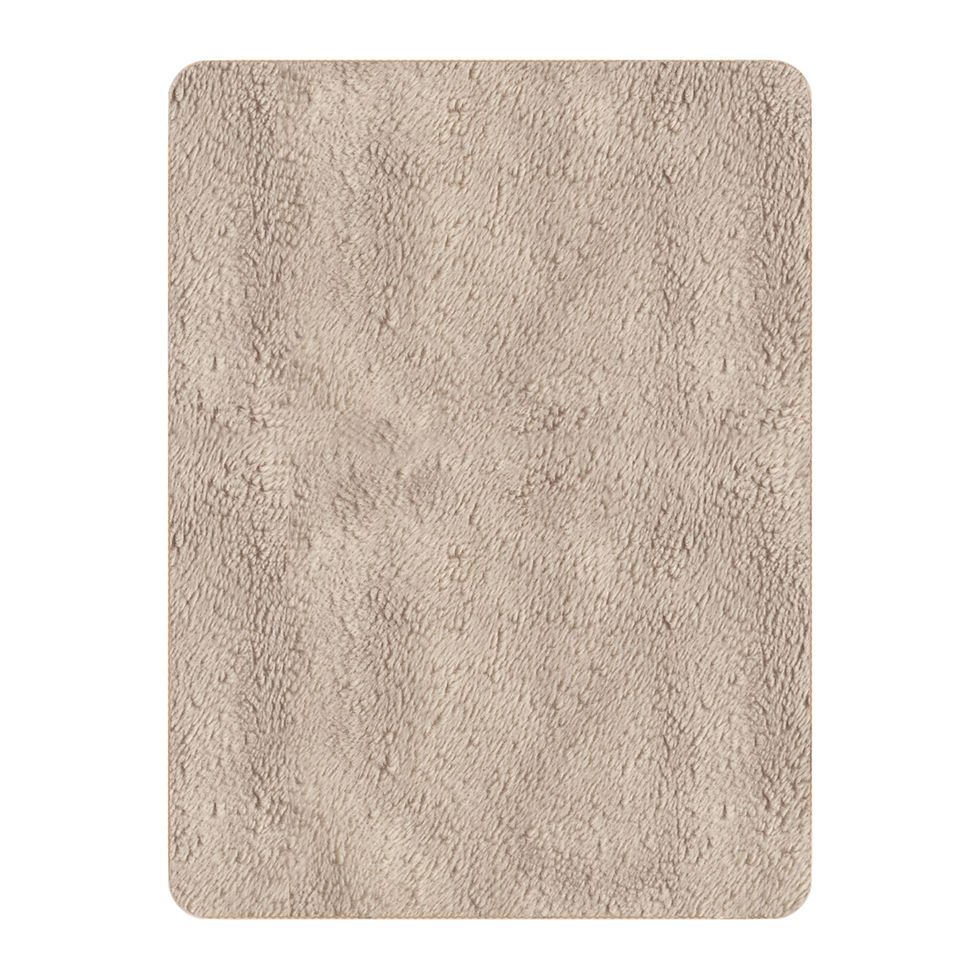 Thumbnail: Hydrangea Floral Sherpa Blanket — Soft Tan Reversible Throw