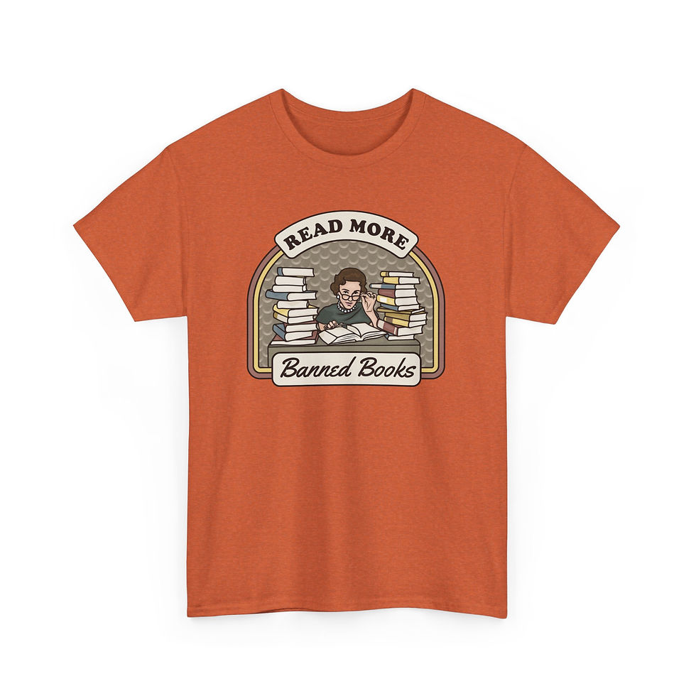 Thumbnail: Read More Banned Books Unisex Heavy Cotton Tee