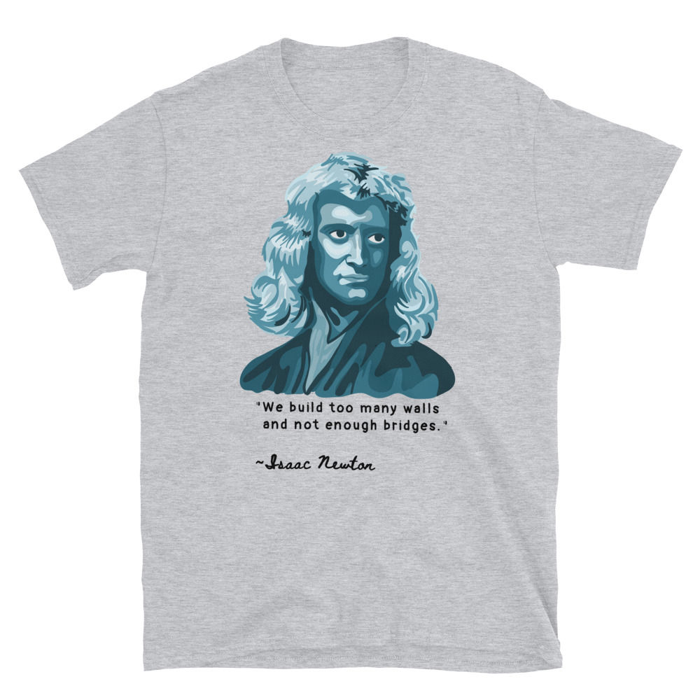 Isaac Newton Portrait - Short-Sleeve Unisex T-Shirt