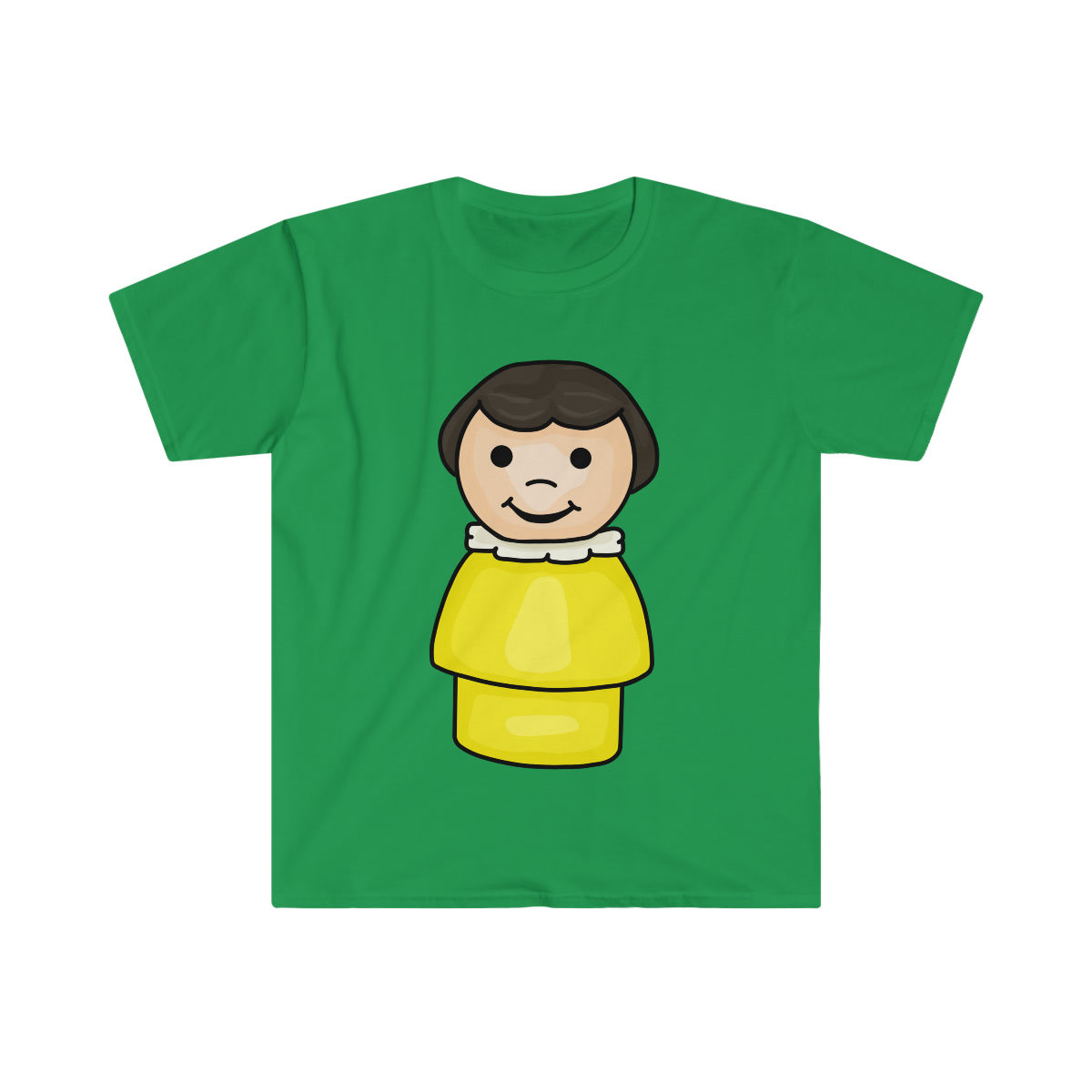 FP Little People Yellow Brunette Girl Unisex Softstyle T-Shirt