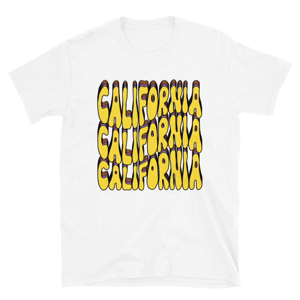 California Rainbow Short-Sleeve Unisex T-Shirt