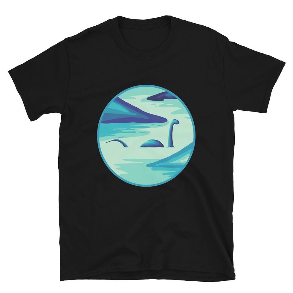 Thumbnail: Teal Miss Nessie Short-Sleeve Unisex T-Shirt