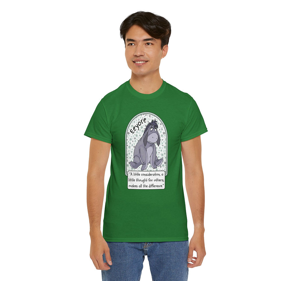 Thumbnail: Eeyore Drawing with Quote T-Shirt | Cute Sad Donkey Illustration