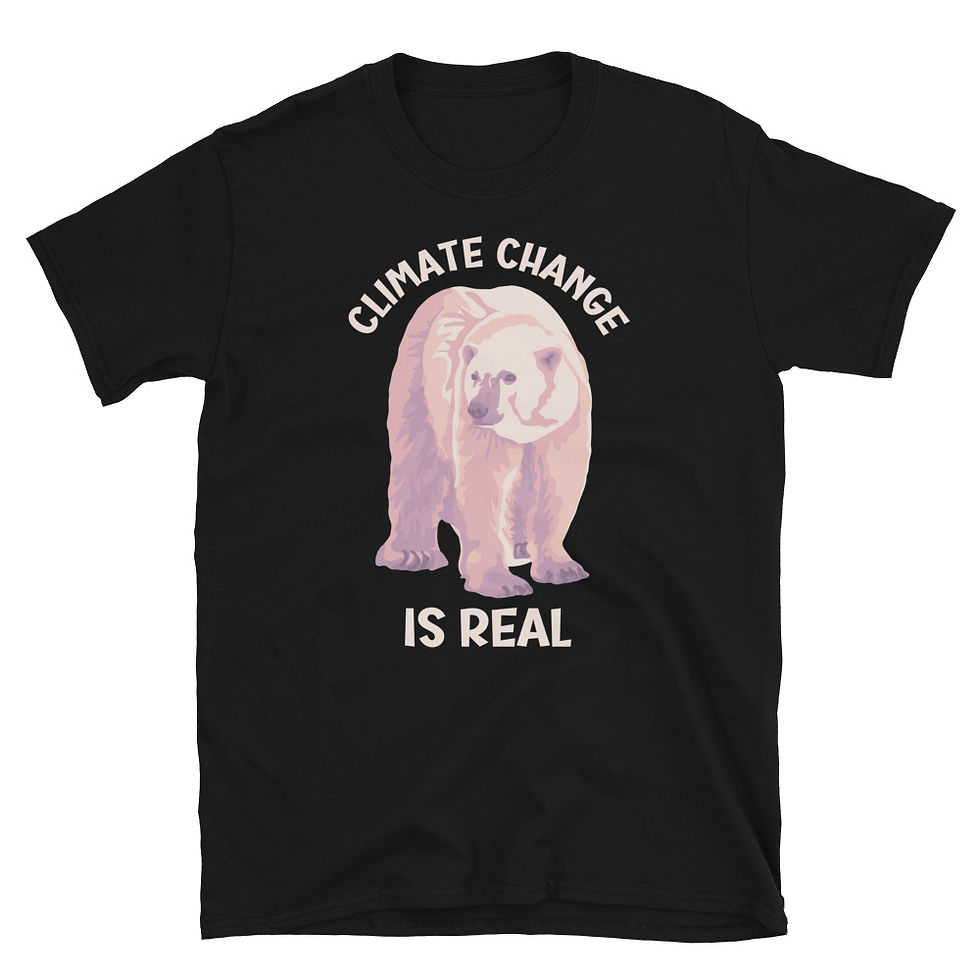 Thumbnail: Climate Change is Real Polar Bear Short-Sleeve Unisex T-Shirt