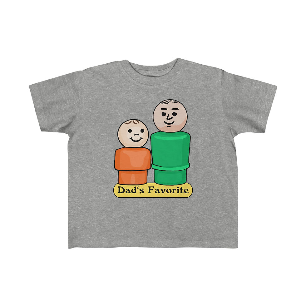 Thumbnail: Little People Dad's Favorite Toddler's Fine Jersey Tee