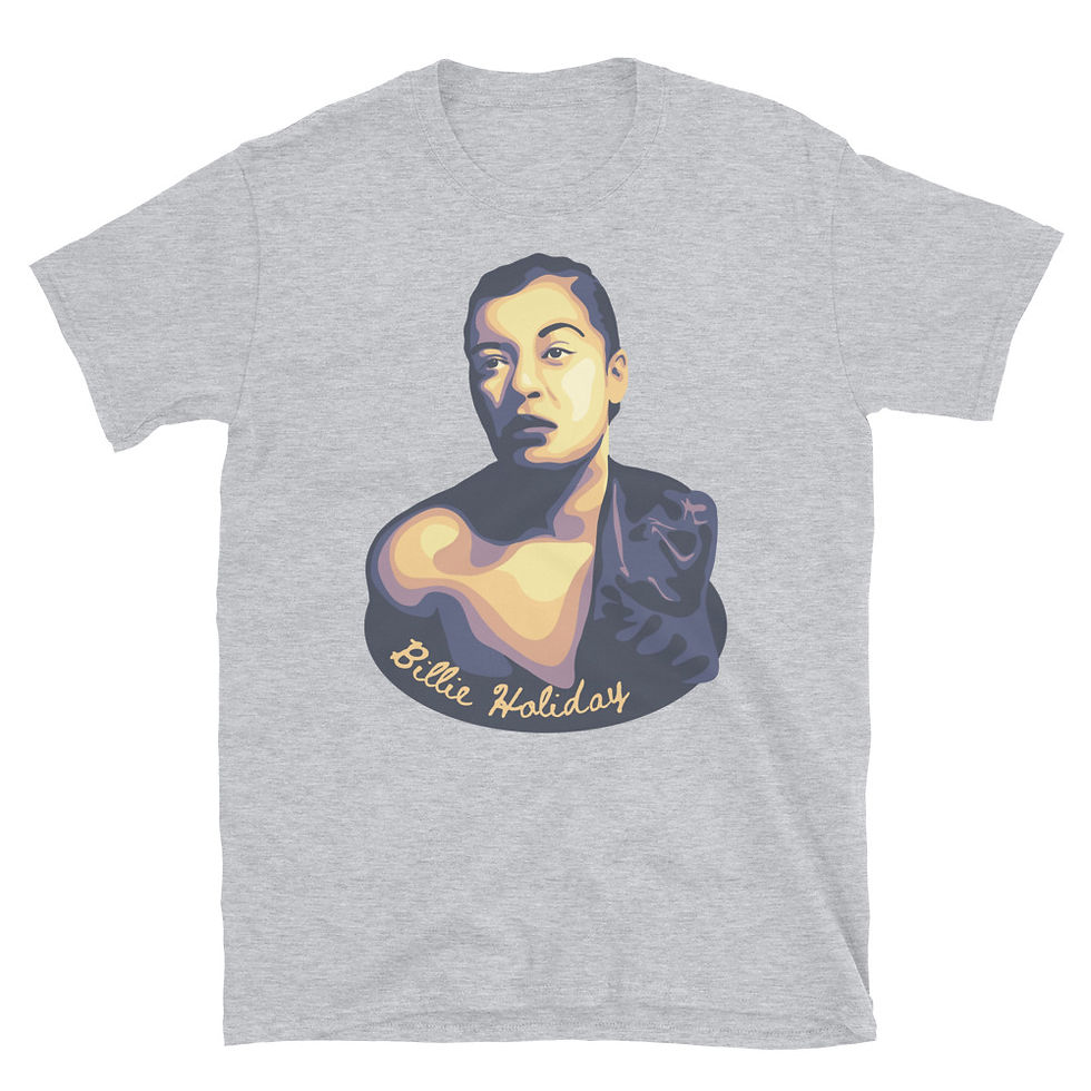 Thumbnail: Billie Holiday Portrait Short-Sleeve Unisex T-Shirt