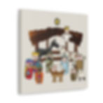 Thumbnail: Little Round People Cute Nativity Canvas Gallery Wraps