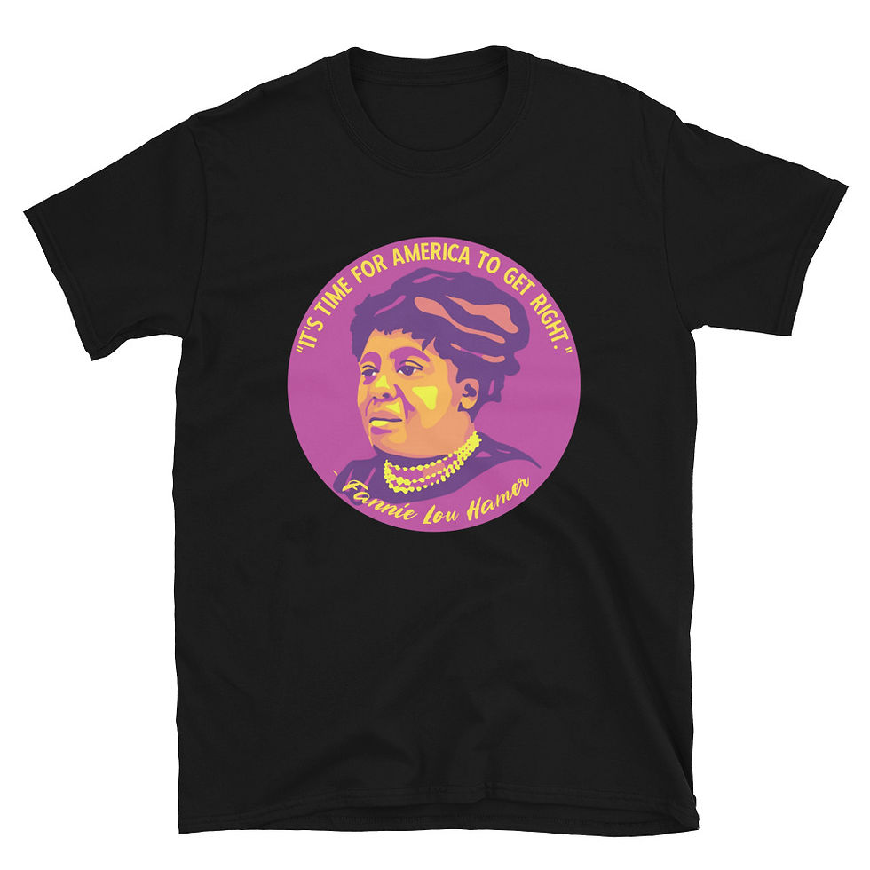 Thumbnail: Fannie Lou Hamer Portrait and Quote Short-Sleeve Unisex T-Shirt