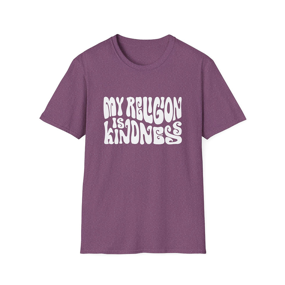 Thumbnail: My Religion Is Kindness T-Shirt — Inspirational Word Art Tee