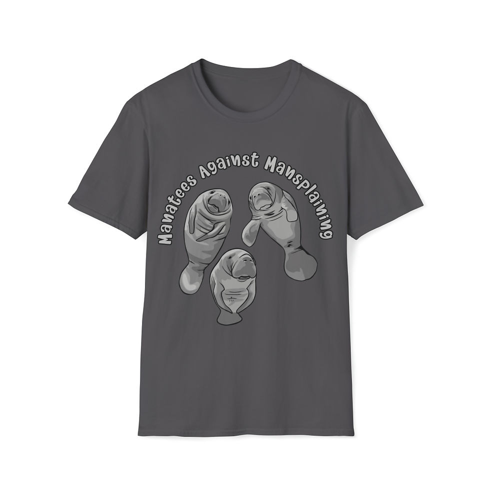 Thumbnail: Manatees Against Mansplaining Unisex Softstyle T-Shirt