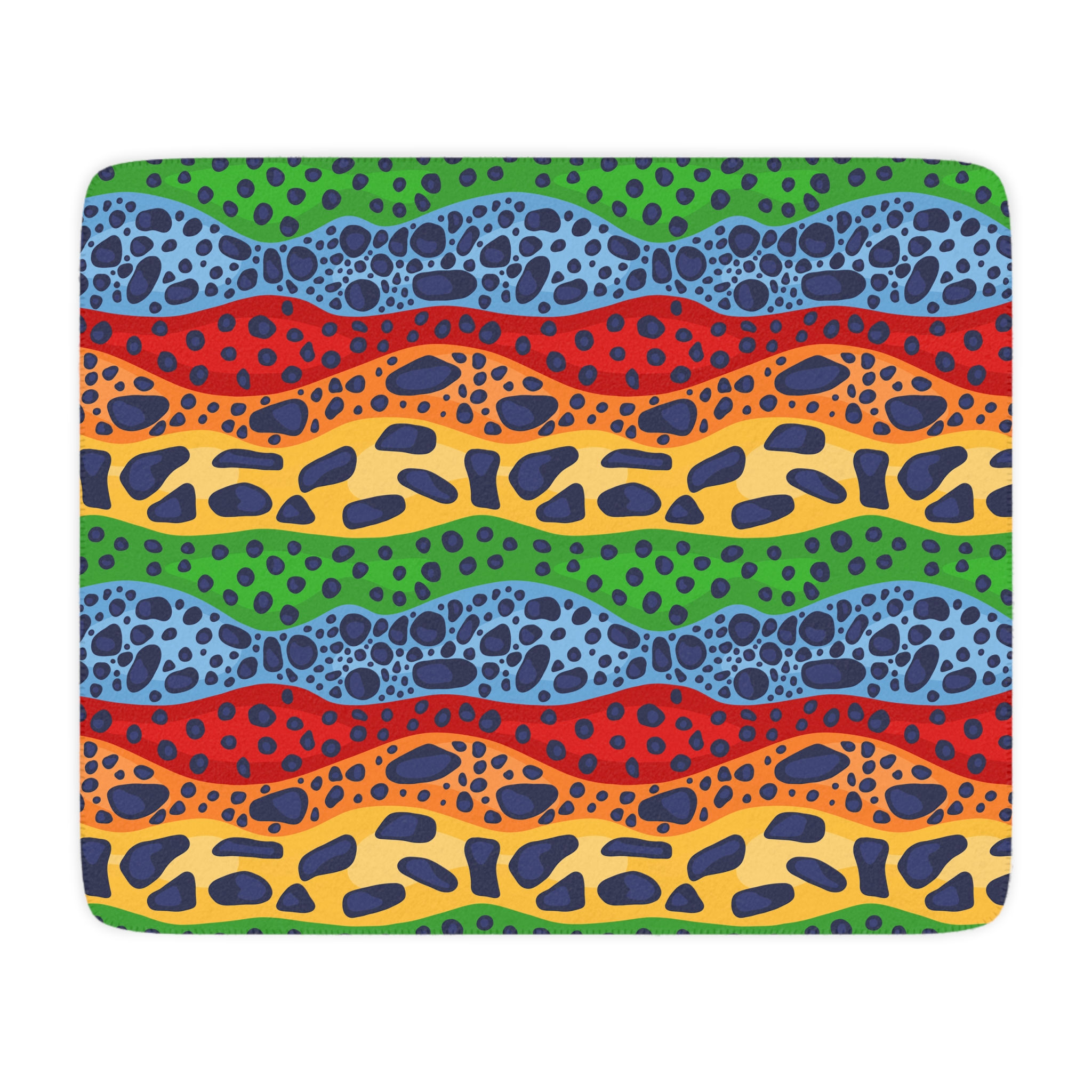 Poison Dart Frog Skin Tan Sherpa Blanket