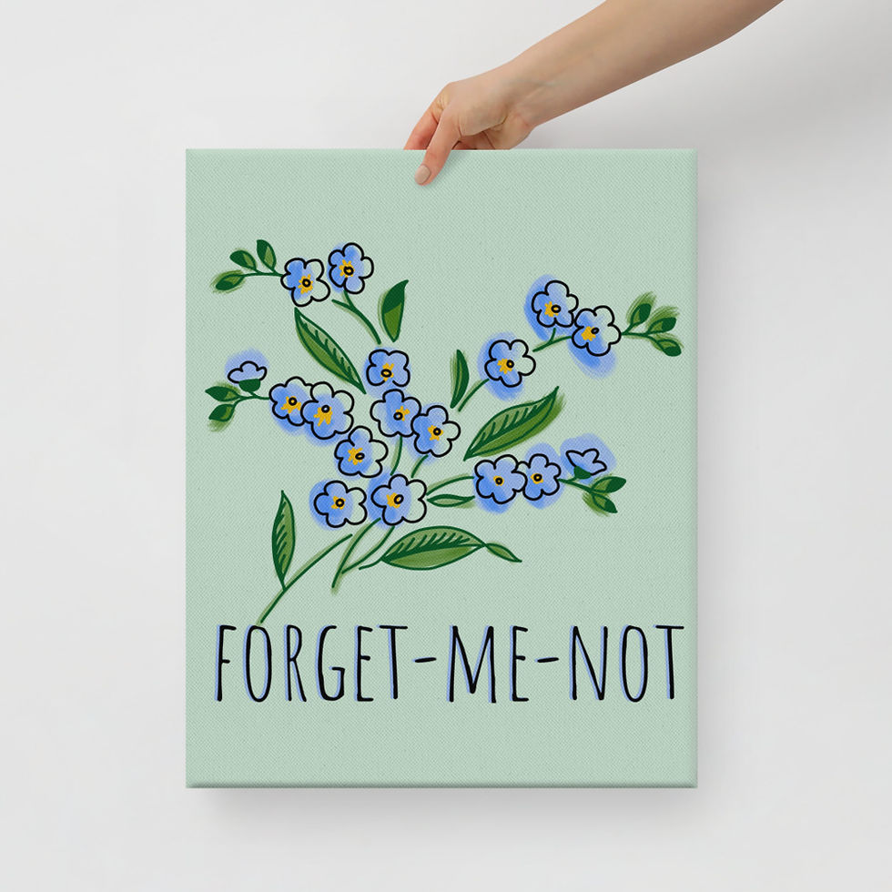 Thumbnail: Forget-me-not Canvas Print