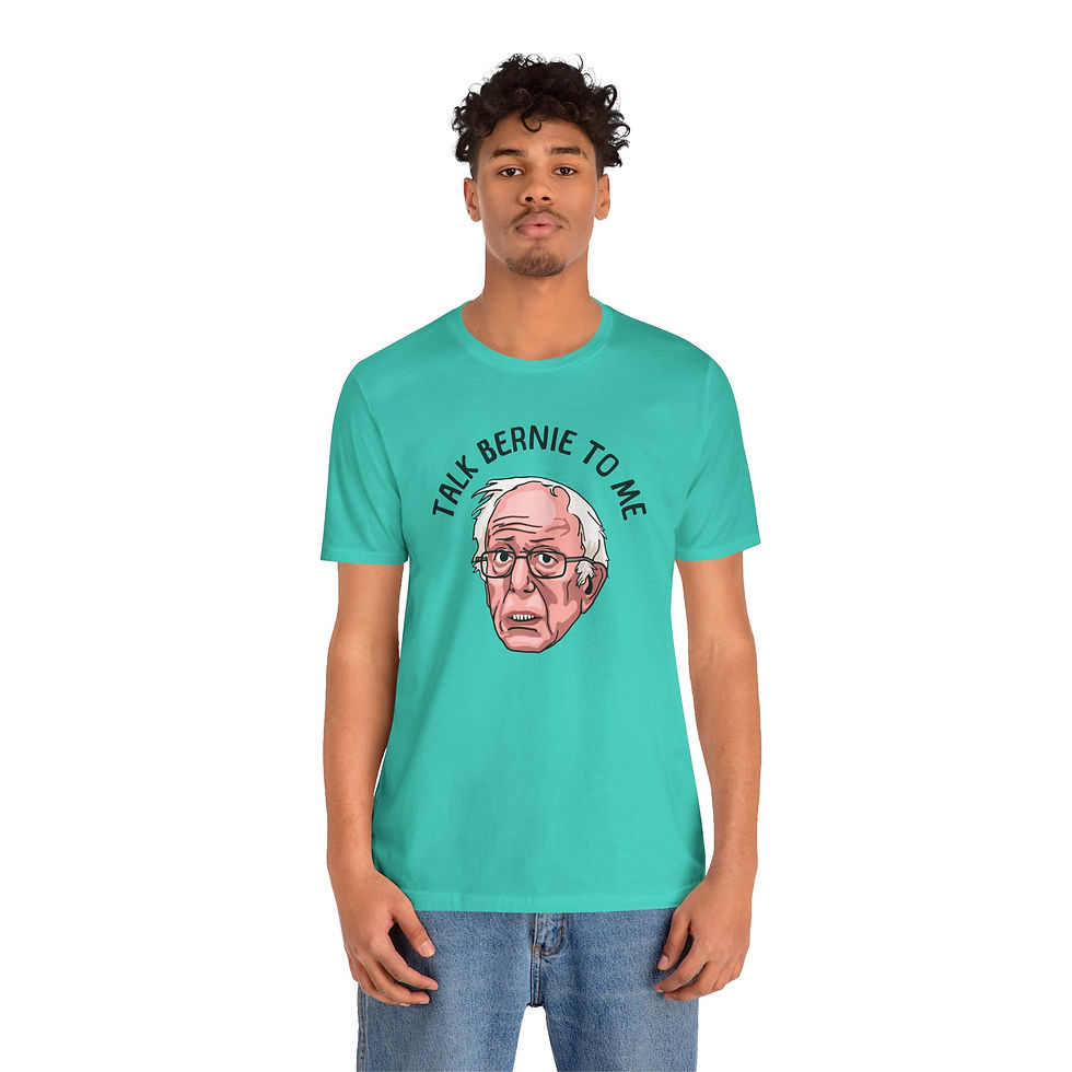 Thumbnail: Talk Bernie To Me Unisex Graphic Print T-Shirt, Retro Anti Oligarchy