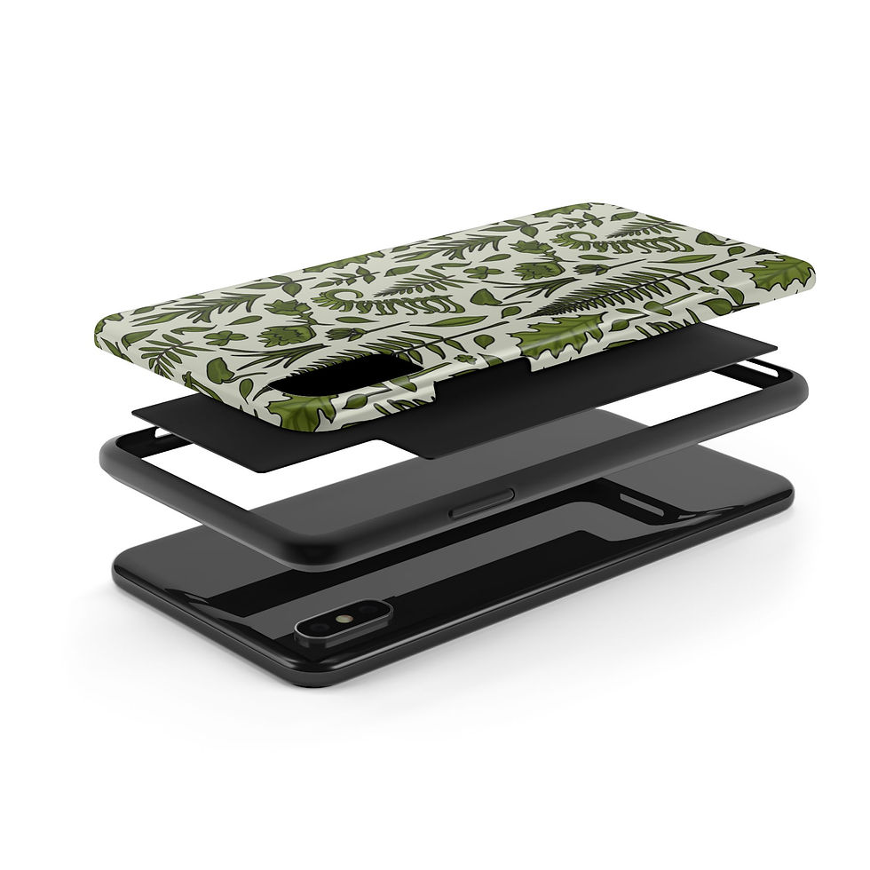 Thumbnail: Forest Flora All-Over Print Tough Phone Cases