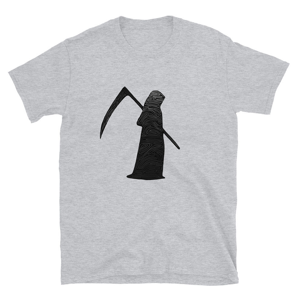 Thumbnail: Grimmy Grim Monochromatic - Short-Sleeve Unisex T-Shirt