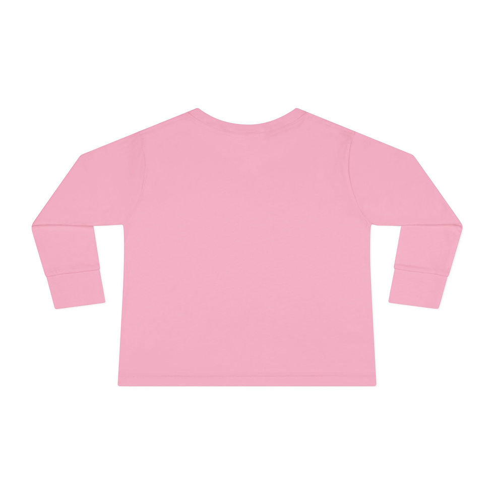 Thumbnail: Cute Hand-Drawn Tools Toddler Long Sleeve Tee | Construction Trucks Pattern